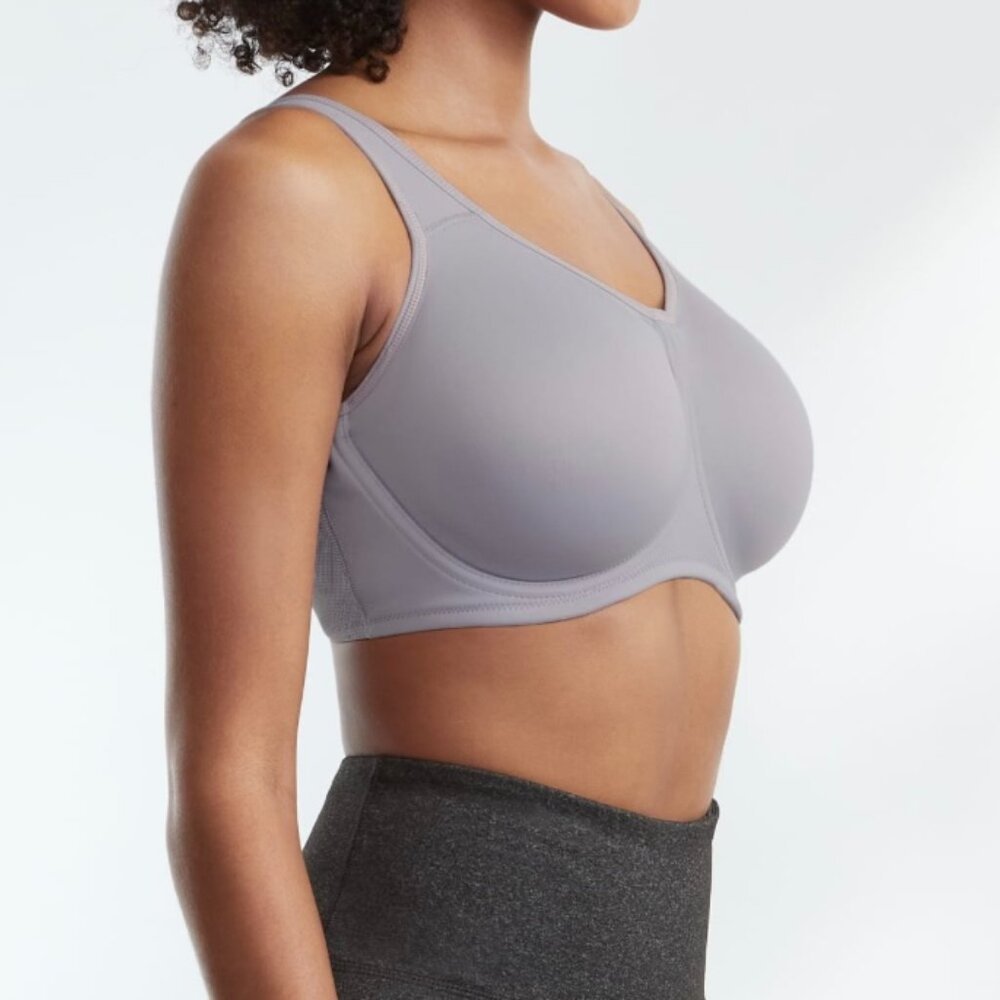 New Wacoal  Simone Underwire Sports Bra 42DD Grey